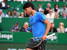 Video tennis Alcaraz - Etcheverry: Set 1 tốc hành (Monte Carlo)