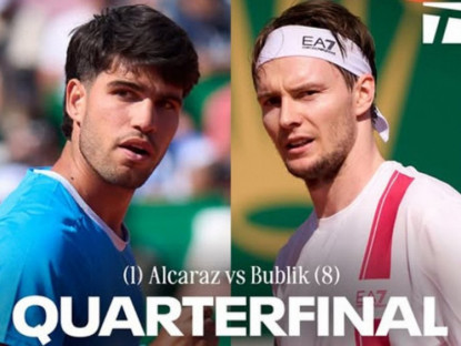 Thể thao - Trực tiếp tennis Alcaraz - Bublik: Thế trận khó lượng (Monte Carlo Masters)