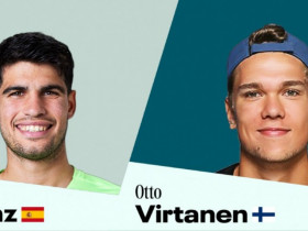 Trực tiếp tennis Alcaraz - Virtanen: Hai tay vợt chuẩn bị cho màn so tài (Barcelona Open)