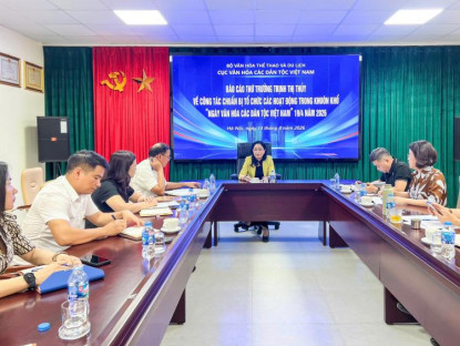 Tin Tức - Đảm bảo tiến độ, chất lượng tổ chức Ngày Văn hóa các dân tộc Việt Nam (19/4) năm 2026