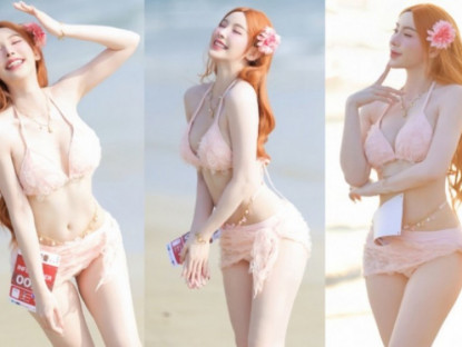 Thể thao - Nữ y tá có làn da trắng muốt, mặc bikini khuấy đảo đường chạy nội y