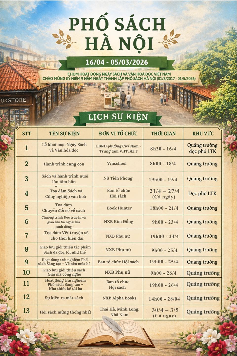 Chuỗi hoạt động phong phú hưởng ứng Ngày Sách và Văn hóa đọc Việt Nam tại Phố Sách Hà Nội - 5