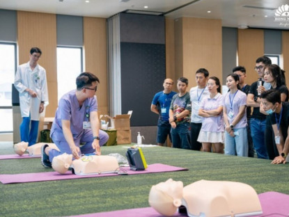 Thông tin doanh nghiệp - BVĐK Hồng Ngọc tổ chức khóa đào tạo sơ cấp cứu cho đội ngũ vận hành giải chạy Hanoi Mountain Trail