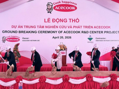 Thông tin doanh nghiệp - Acecook Việt Nam tổ chức lễ động thổ dự án Trung tâm Nghiên cứu và Phát triển mới