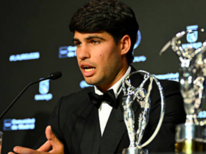 Thể thao - Alcaraz đoạt giải danh giá thể thao, nói về chấn thương và nguy cơ bỏ Roland Garros