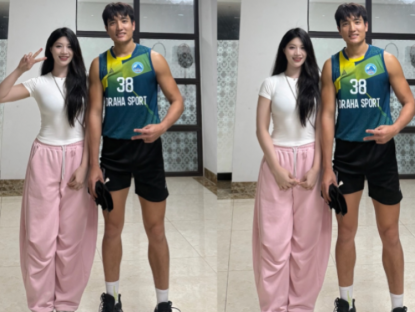 Thể thao - Hot girl vật Anh Thơ sánh đôi, tuyên bố "mê" nam thần bóng chuyền Việt Nam