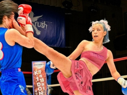 Thể thao - Hot girl võ thuật như từ game bước ra đời thực, chỉ 1 cú đá định đoạt thắng bại