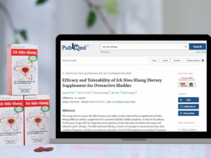 Thông tin doanh nghiệp - Ích Niệu Khang - Giải pháp hỗ trợ giảm tiểu đêm của Việt Nam được đăng trên Thư viện y khoa Hoa Kỳ Pubmed