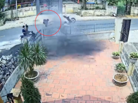 Clip: Hãi hùng 2 “racing boy” lao vào đống than, lộn santo thoát chết trong gang tấc