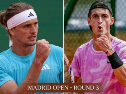 Thể thao - Tennis đỉnh cao Madrid Open: Zverev “dằn mặt” đối thủ, Medvedev - Tsitsipas coi chừng cú sốc