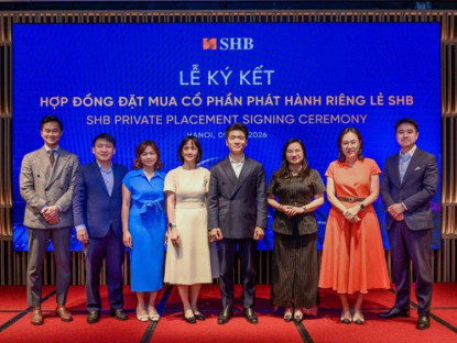 Thông tin doanh nghiệp - SHB thu gần 3.300 tỷ đồng từ phát hành riêng lẻ cho các quỹ, nối dài dấu ấn kỷ lục cổ đông, khẳng định vị thế