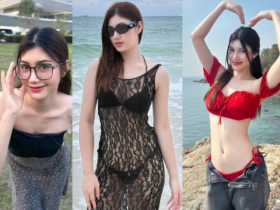 Mỹ nhân bóng chuyền đẹp như người mẫu, gây rạo rực với áo xuyên thấu bikini