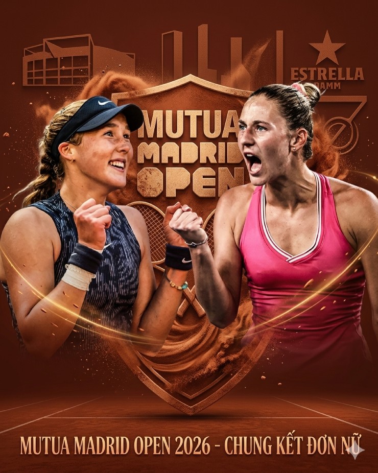 Chung kết tennis đỉnh cao Madrid Open: Mỹ nhân đại chiến, Andreeva đấu Kostyuk - 2