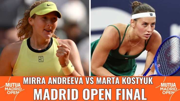 Chung kết tennis đỉnh cao Madrid Open: Mỹ nhân đại chiến, Andreeva đấu Kostyuk - 1