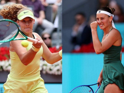 Thể thao - Video tennis Andreeva - Kostyuk: "Tiểu Sharapova" gục ngã cay đắng (Chung kết Madrid Open)