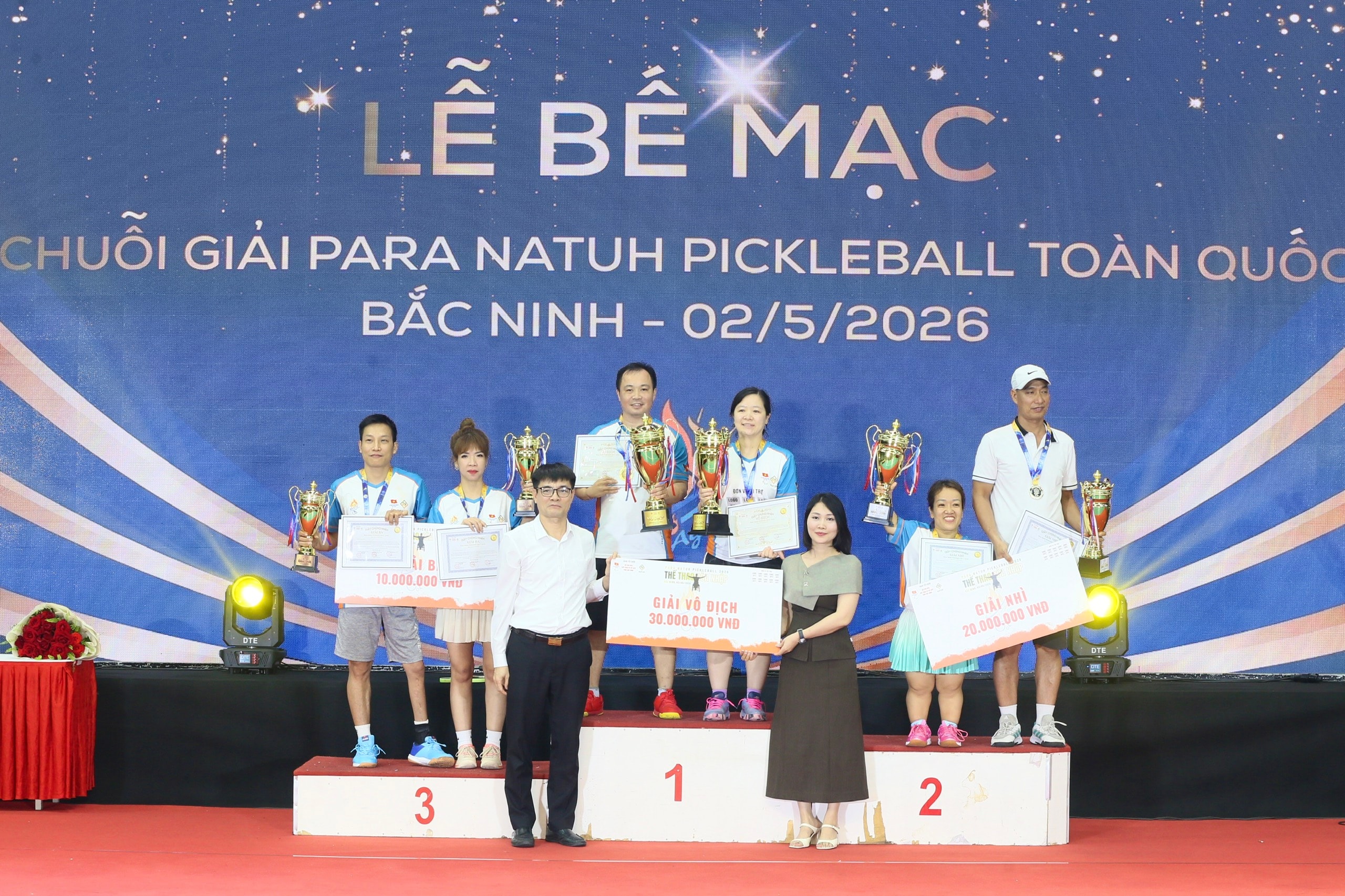 VĐV khuyết tật Hoàng Văn Được tỏa sáng, vô địch Giải Para Natuh Pickleball Bắc Ninh 2026 - 1