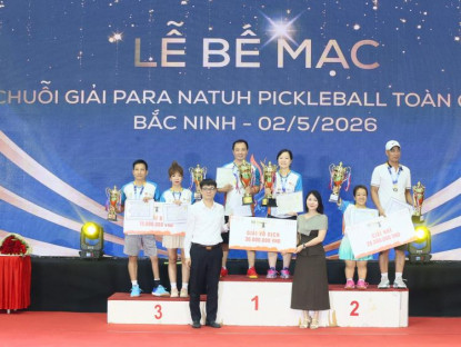 Xã hội - VĐV khuyết tật Hoàng Văn Được tỏa sáng, vô địch Giải Para Natuh Pickleball Bắc Ninh 2026