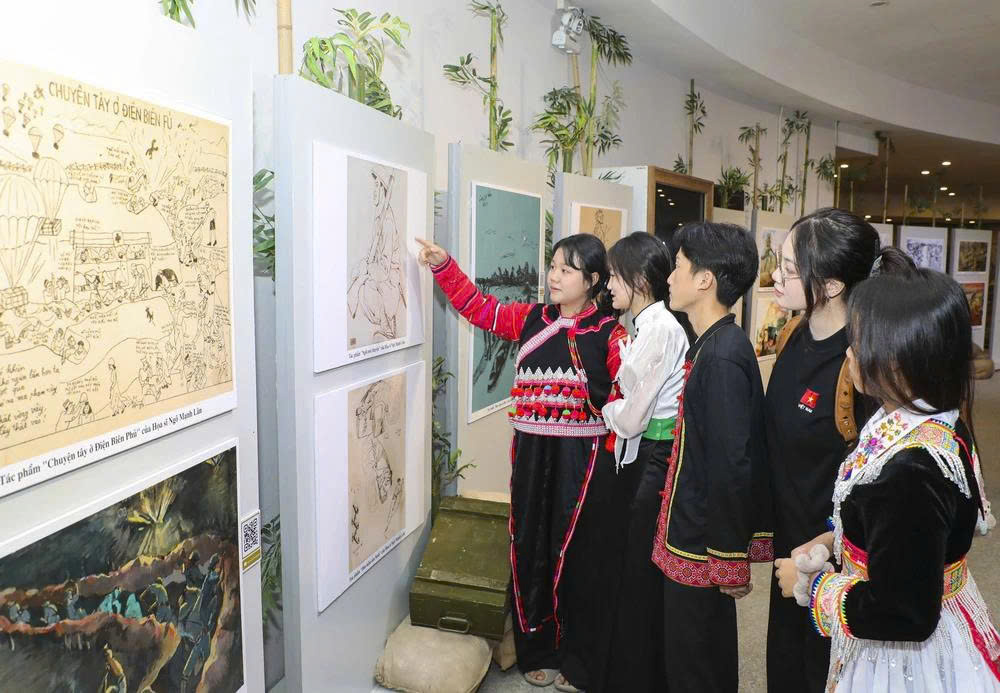 Trưng bày 28 tác phẩm ký họa tiêu biểu về Chiến dịch Điện Biên Phủ - 5