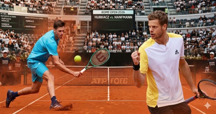 Đỉnh cao tennis Rome Open: Hurkacz thử lửa Hanfmann, hiện tượng Blockx lại ra oai - 1