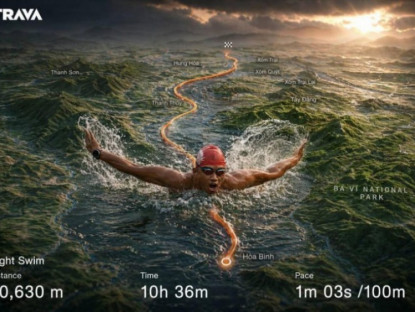 Thể thao - Thực hư thông tin "Yết Kiêu mới" bơi từ sông Đà về Hà Nội: 10 tiếng, 61km và 5 chiếc bánh