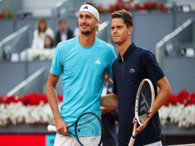Video tennis Blockx - Zverev: Set 1 tốc hành (Rome Masters)