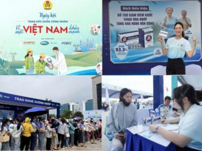 Thông tin doanh nghiệp - Bách Niên Kiện đồng hành chăm sóc xương khớp cho hàng ngàn công nhân thường xuyên đau nhức