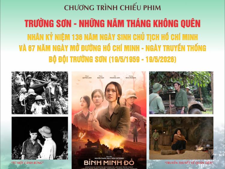 Sắp diễn ra đợt chiếu phim chuyên đề “Trường Sơn - Những năm tháng không quên”