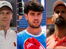 Djokovic - Sinner - Alcaraz hợp nhất, AI tạo ra 