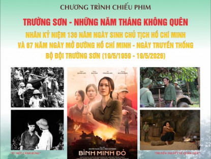 Sân khấu - Điện ảnh - Sắp diễn ra đợt chiếu phim chuyên đề “Trường Sơn - Những năm tháng không quên”