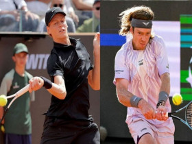 Video tennis Sinner - Rublev: Phong độ hủy diệt, 2 set đỉnh cao (Rome Masters)