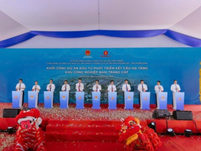 Thông tin doanh nghiệp - Vinhomes khởi công dự án đầu tư phát triển kết cấu hạ tầng khu công nghiệp Nam Tràng Cát