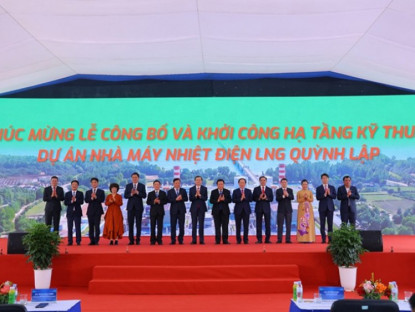 Thông tin doanh nghiệp - Khởi công hạ tầng kỹ thuật Nhà máy điện LNG Quỳnh Lập