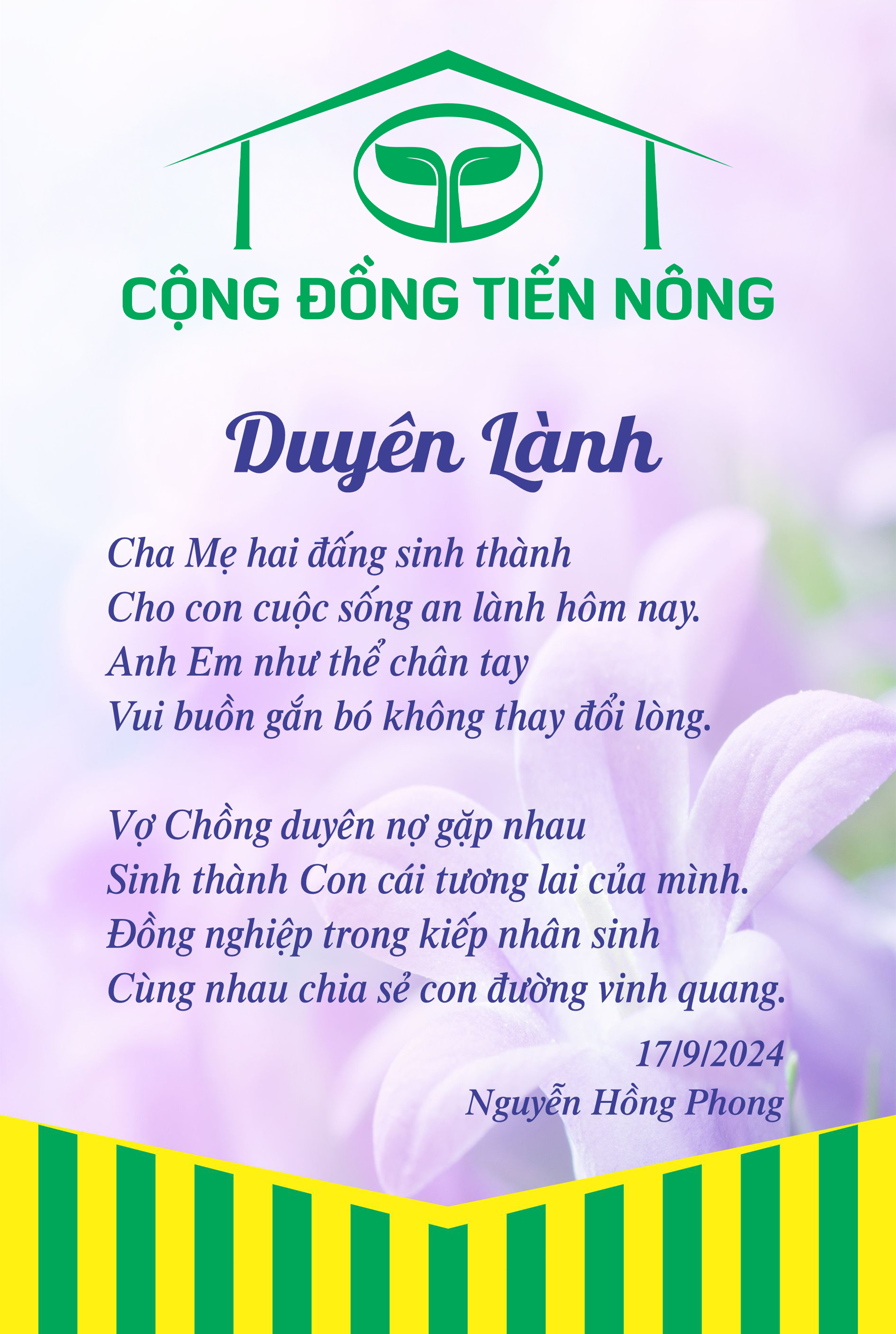 "Duyên lành" - Thơ Nguyễn Hồng Phong - 1