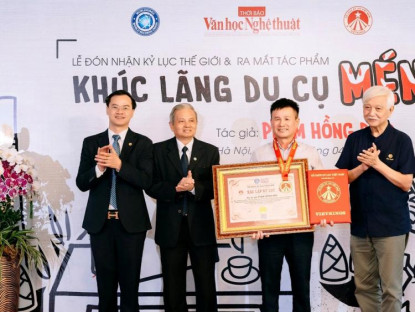 Video - "Khúc lãng du của Cụ Mén" và "Cuộc phiêu du của Chép Hồng" đón nhận kỷ lục Việt Nam và thế giới về sáng tác văn học nghệ thuật