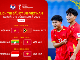 Lịch thi đấu U19 Đông Nam Á 2026, lịch thi đấu đội tuyển U19 Việt Nam mới nhất
