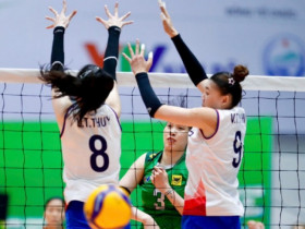 Trực tiếp bóng chuyền VTV Bình Điền Long An - Hà Nội Tasco: Lợi thế 2 set thắng, set 3 quyết định