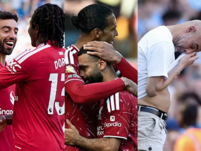Thể thao - Ngoại hạng Anh hạ màn: Fernandes phá kỷ lục của De Bruyne, Salah &amp; Pep bật khóc nức nở