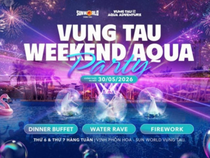 Thông tin doanh nghiệp - Vũng Tàu “khuấy đảo” hè 2026 với pháo hoa và đại tiệc âm nhạc hàng tuần tại công viên nước