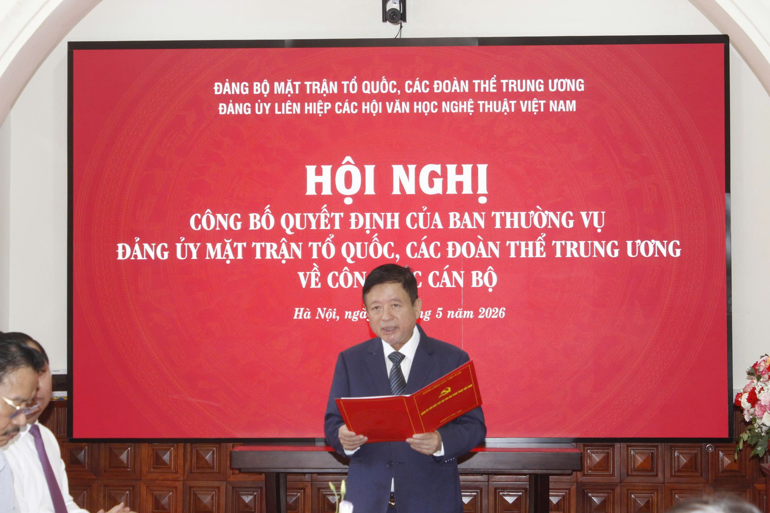 Công bố Quyết định của Ban Thường vụ Đảng ủy Mặt trận Tổ quốc, các đoàn thể Trung ương về công tác cán bộ đối với Bí thư Đảng ủy Liên hiệp các Hội VHNT Việt Nam nhiệm kỳ 2025-2030  - 4