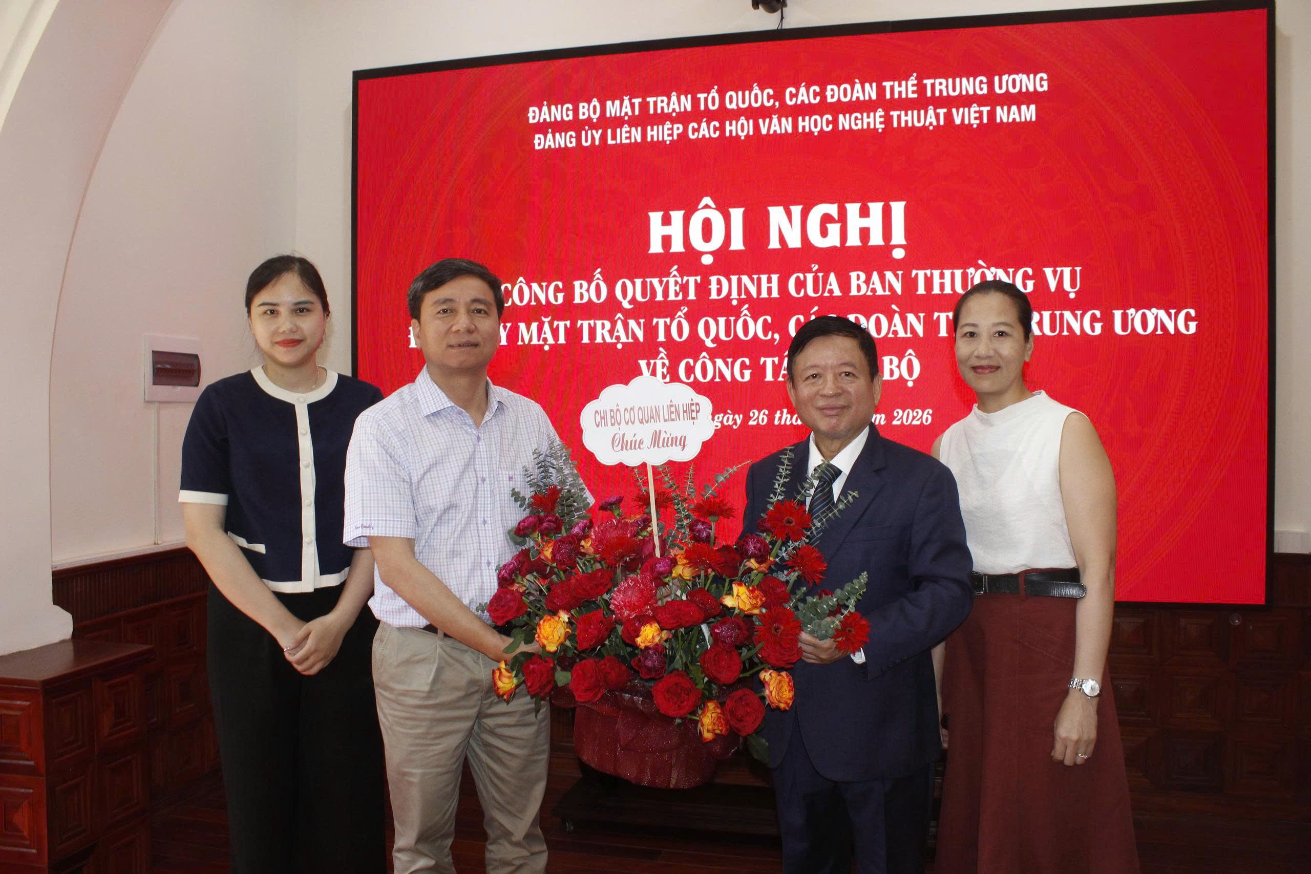 Công bố Quyết định của Ban Thường vụ Đảng ủy Mặt trận Tổ quốc, các đoàn thể Trung ương về công tác cán bộ đối với Bí thư Đảng ủy Liên hiệp các Hội VHNT Việt Nam nhiệm kỳ 2025-2030  - 7