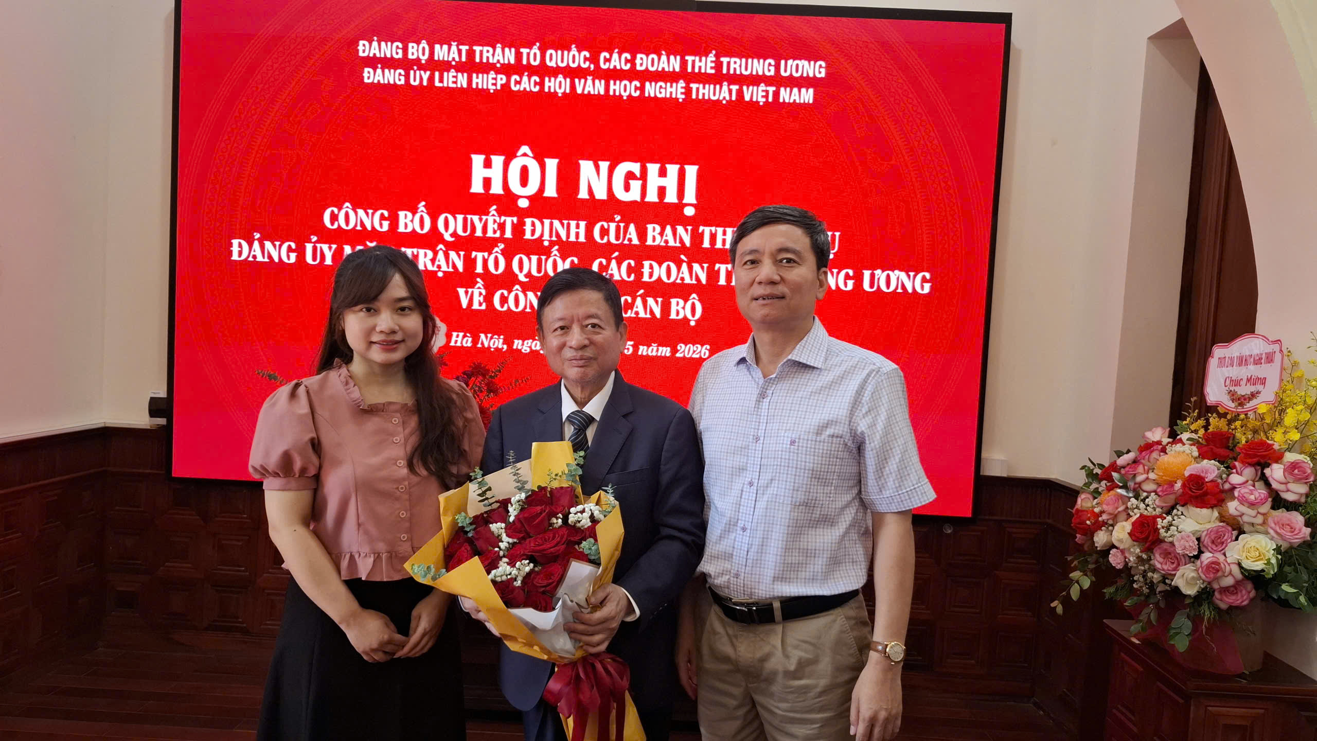 Công bố Quyết định của Ban Thường vụ Đảng ủy Mặt trận Tổ quốc, các đoàn thể Trung ương về công tác cán bộ đối với Bí thư Đảng ủy Liên hiệp các Hội VHNT Việt Nam nhiệm kỳ 2025-2030  - 8