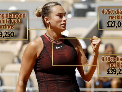 Thể thao - Sabalenka dát 2,7 tỷ đồng lên người, hóa "Nữ hoàng xuyên thấu" ở Roland Garros