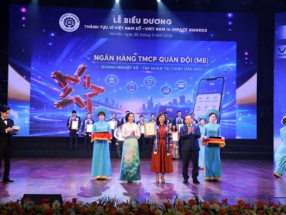 Thông tin doanh nghiệp - BIZ MBBank được vinh danh tại Lễ Biểu dương Thành tựu Tác động vì Việt Nam Số 2026