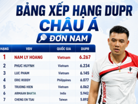 Lý Hoàng Nam là tay vợt pickleball số 1 châu Á, Việt Nam thống trị bảng xếp hạng