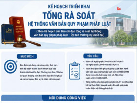Kế hoạch triển khai tổng rà soát hệ thống văn bản quy phạm pháp luật