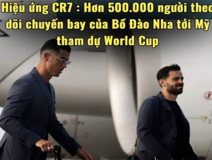 Công nghệ - Cristiano Ronaldo làm "nóng" World Cup 2026: Nửa triệu người theo dõi chuyến bay tới Mỹ