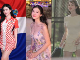 Hot girl mê pickleball cổ vũ Croatia, nhan sắc nổi bật ở 