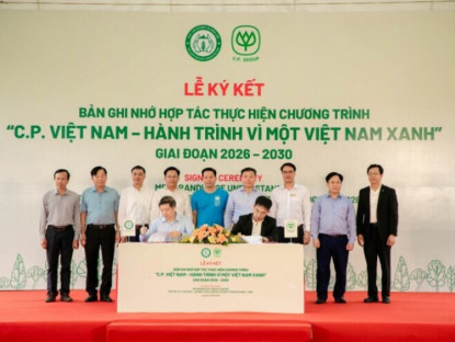 Thông tin doanh nghiệp - Cục Lâm nghiệp và Kiểm lâm cùng C.P. Việt Nam thúc đẩy trồng cây, phục hồi rừng trên cả nước