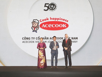 Thông tin doanh nghiệp - Acecook Việt Nam tiếp tục được vinh danh vào Top 50 Doanh nghiệp Phát triển Bền vững Tiêu biểu Việt Nam 2026