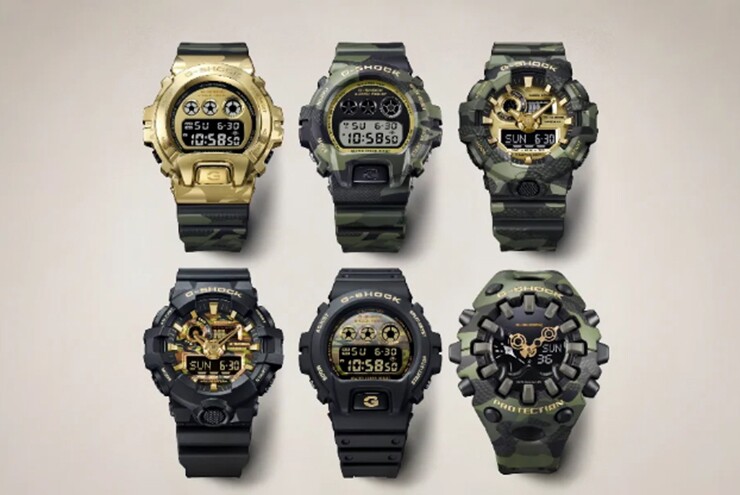 Loạt G-Shock mới của Casio gây chú ý với thiết kế ngụy trang pha sắc vàng - 1
